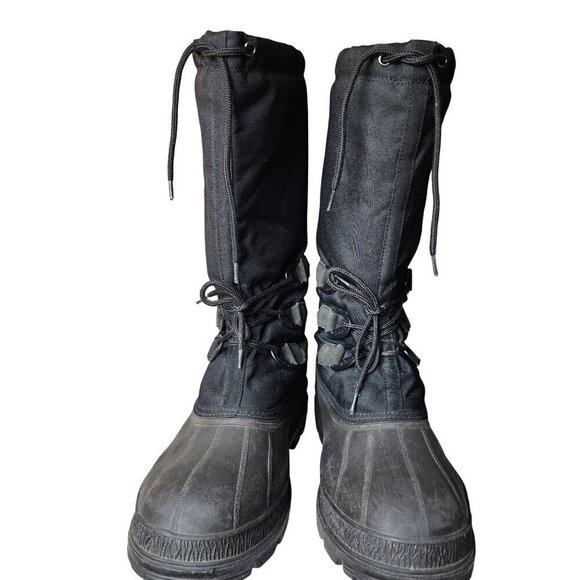 Kamik Canuck Waterproof Winter Boots Black Men's Size 7 - Picture 2 of 13